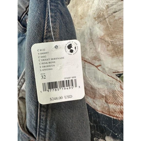 Free People We The Free Nocturne Double Hem Trouser Jeans Size 32 - Picture 9 of 9